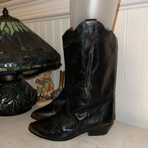 Vintage Liz Olemberg leather western cowgirls boots 8.5